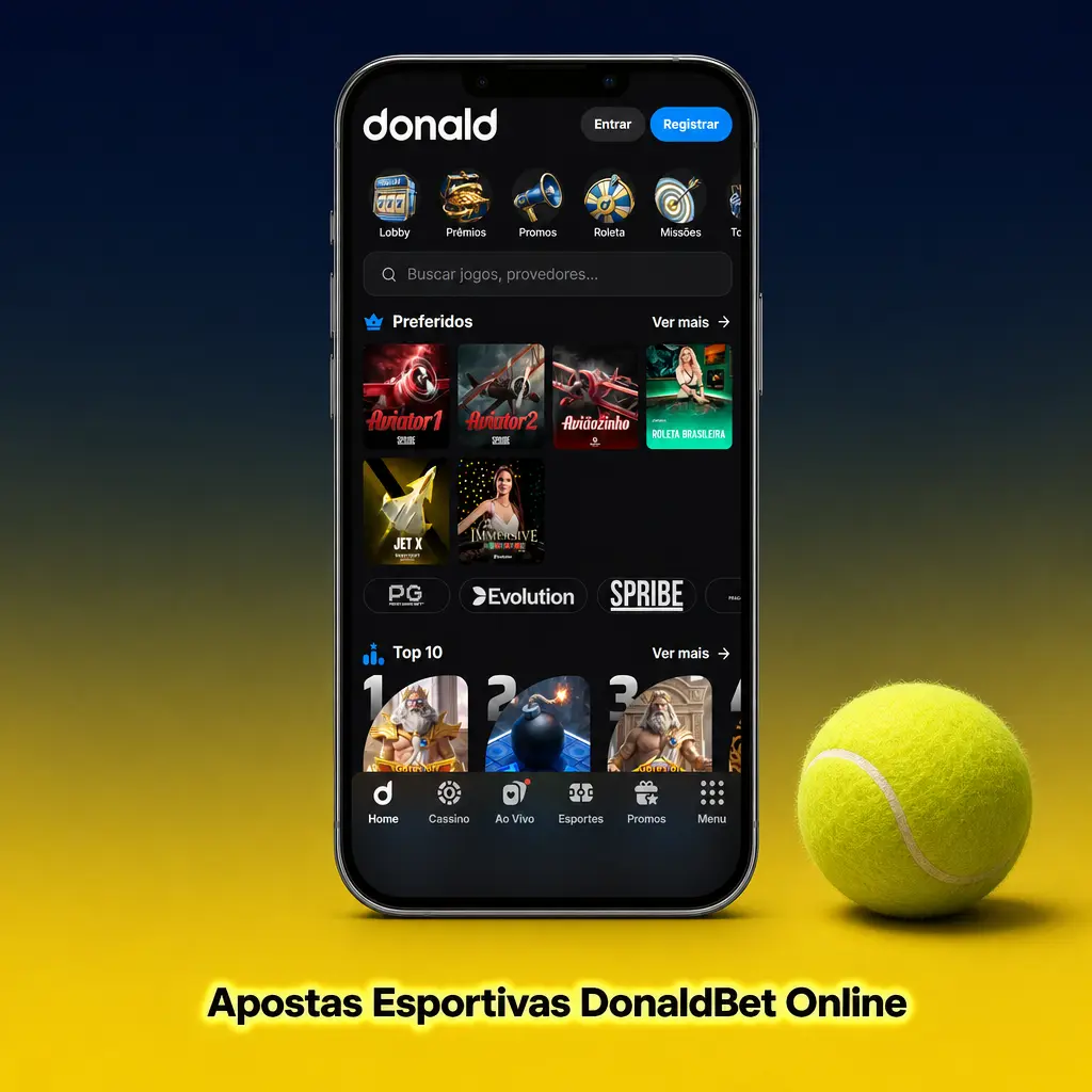 Apostas esportivas online na DonaldBet: basquete, tênis, eSports, MMA, Fórmula 1 e mais de 20 modalidades disponíveis