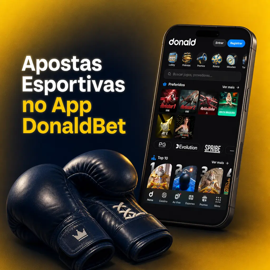 Apostas esportivas no app DonaldBet com mercados ao vivo e pré-jogo para futebol, basquete, tênis e outros esportes