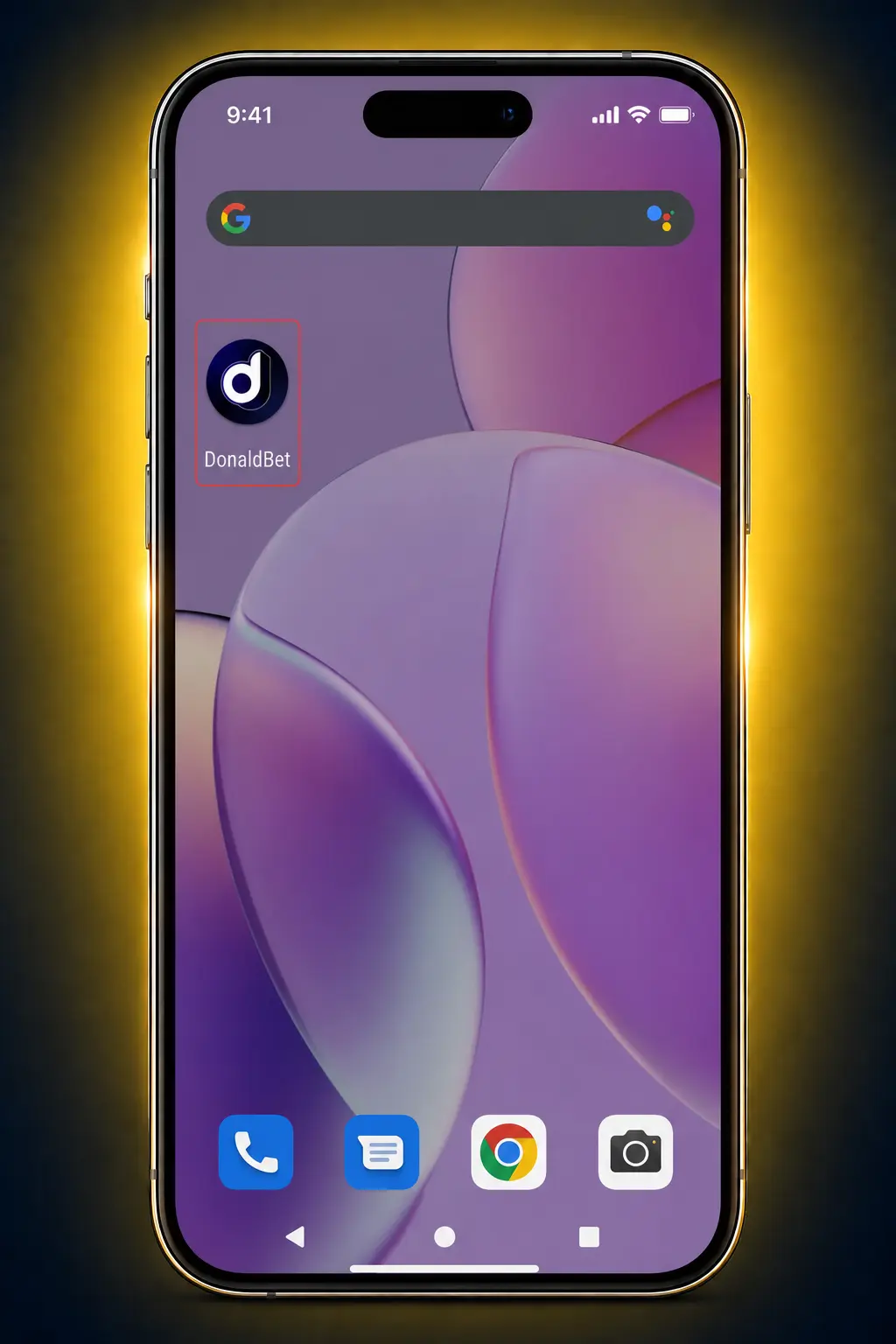 Passo a passo para baixar e instalar o aplicativo DonaldBet APK em celulares Android em apenas 4 etapas simples.