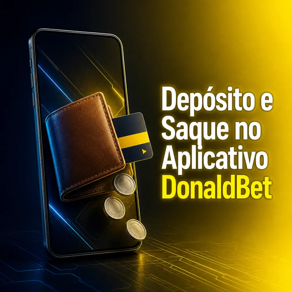 Opções de depósito e saque no app DonaldBet: PIX, TrioPay, EFIBANK, TED, cartões Visa/Mastercard, boleto, PicPay e e-wallet.