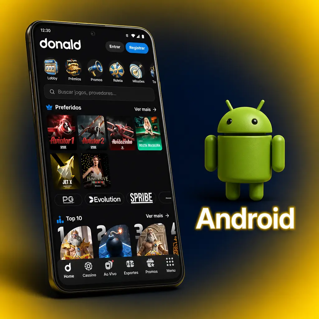 Ícone do Android representando o processo de instalação do aplicativo via arquivo APK