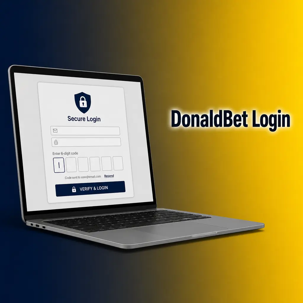 Tela de login da DonaldBet mostrando os campos para e-mail, senha e opção de entrar com Google