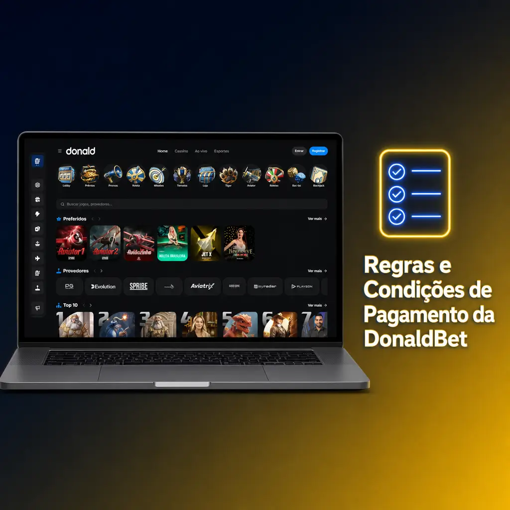 Regras de pagamento da DonaldBet: verificação de identidade, limite de saque diário e condições de bônus no Brasil.